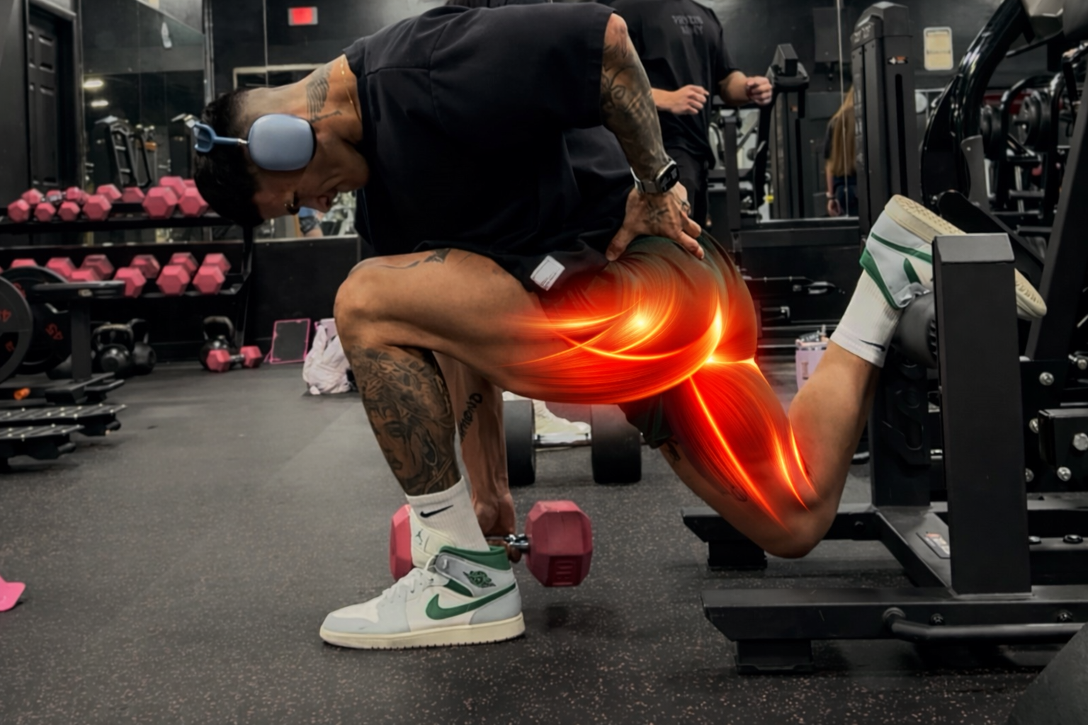 Javier training — hamstring curl